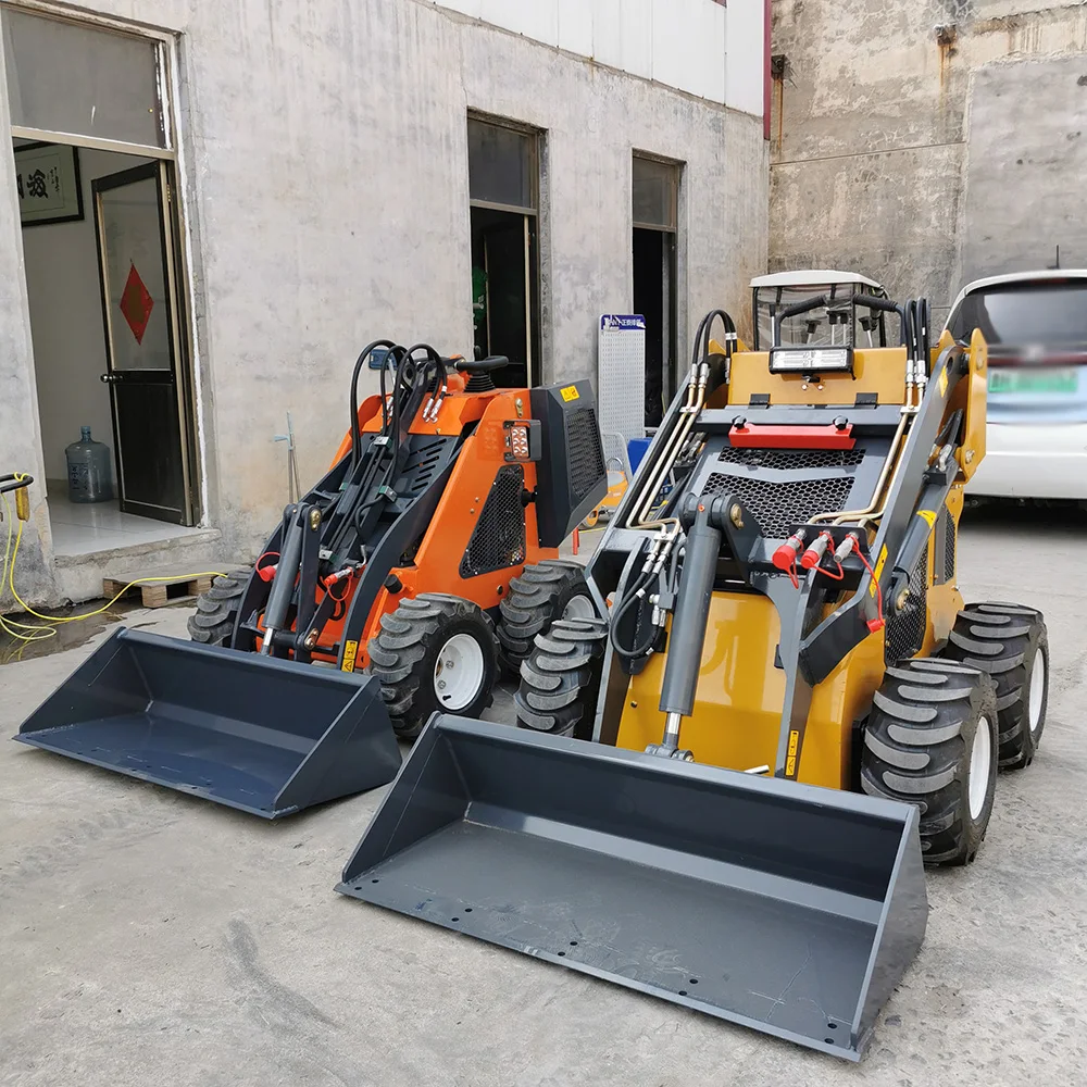 Дизельный мини-погрузчик на заказ многофункциональный с бортовым поворотом 1500