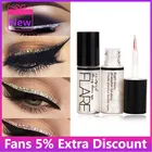 Новинка 2021, алмазные блестящие подводки для глаз, косметика, серебристый, розовый, золотой цвет, водостойкая жидкая подводка для глаз с блестками, макияж, красота