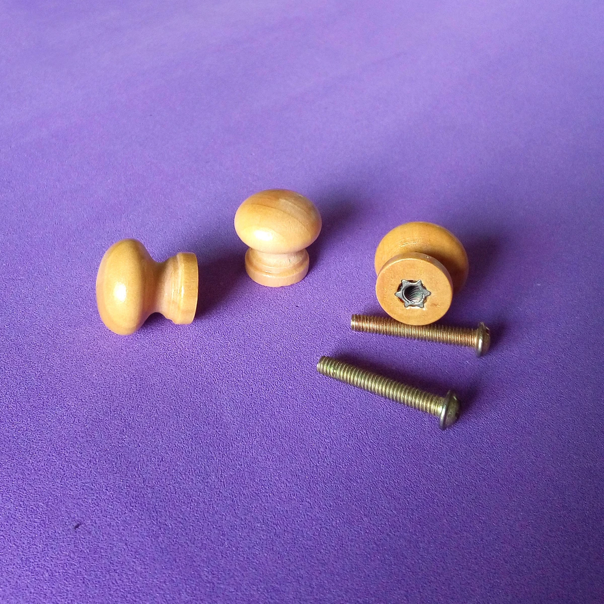 

50 Pieces 20mm Wooden Drawer Knob Pull Cabinet Knob Wood Knob Furniture Handle
