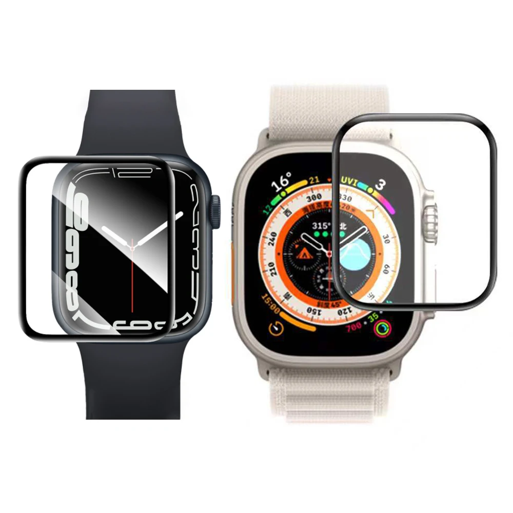 

3d-пленка с мягкими краями для защиты экрана для iwatch Apple Watch Ultra 49 мм серии 2/3/4/5/6/SE/7/8 38 мм 42 мм 40 мм 44 мм 41 мм 45 мм