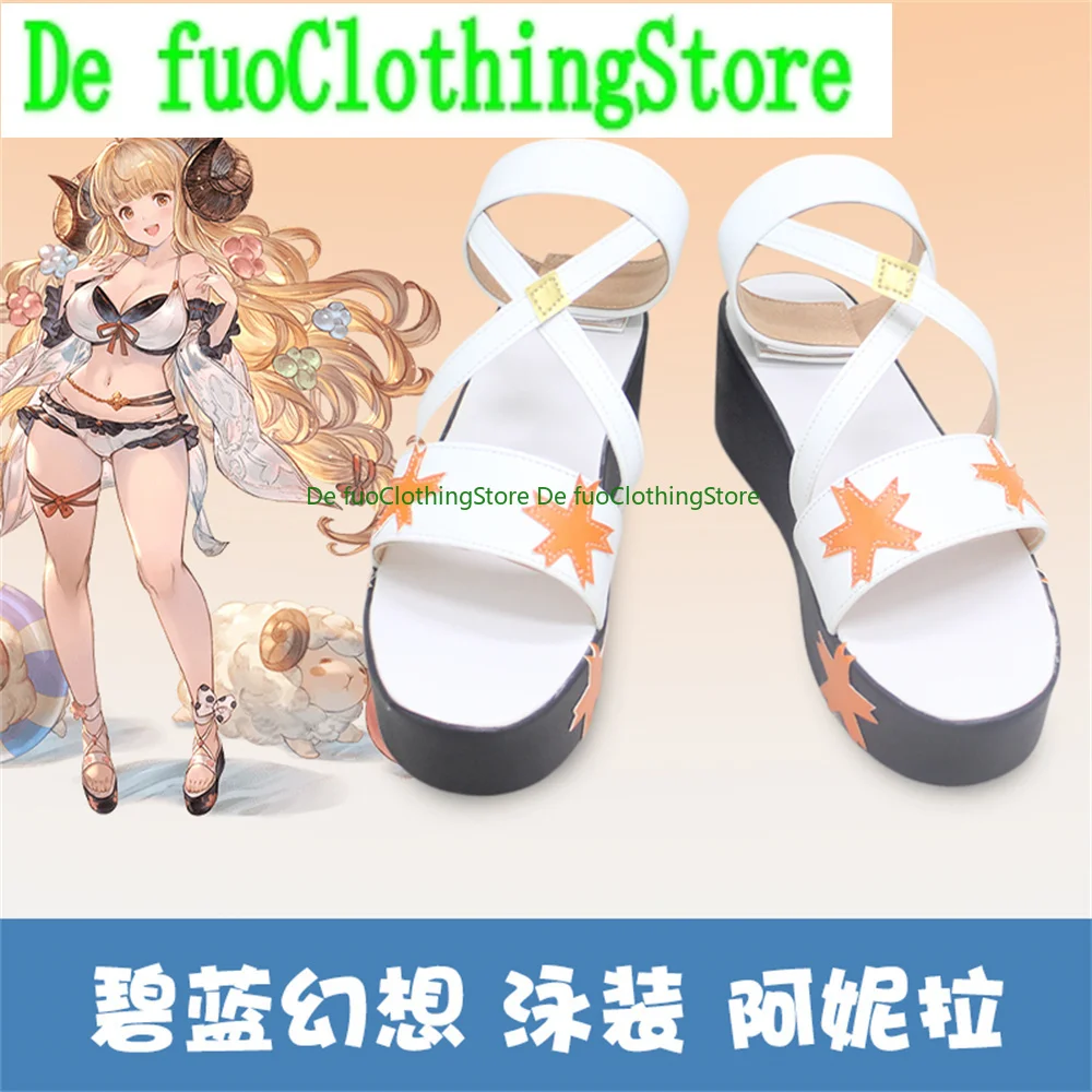 Granblue Fantasy Anila Обувь для косплея Сапоги Хэллоуин Рождество DefuoClothing Магазин обуви |