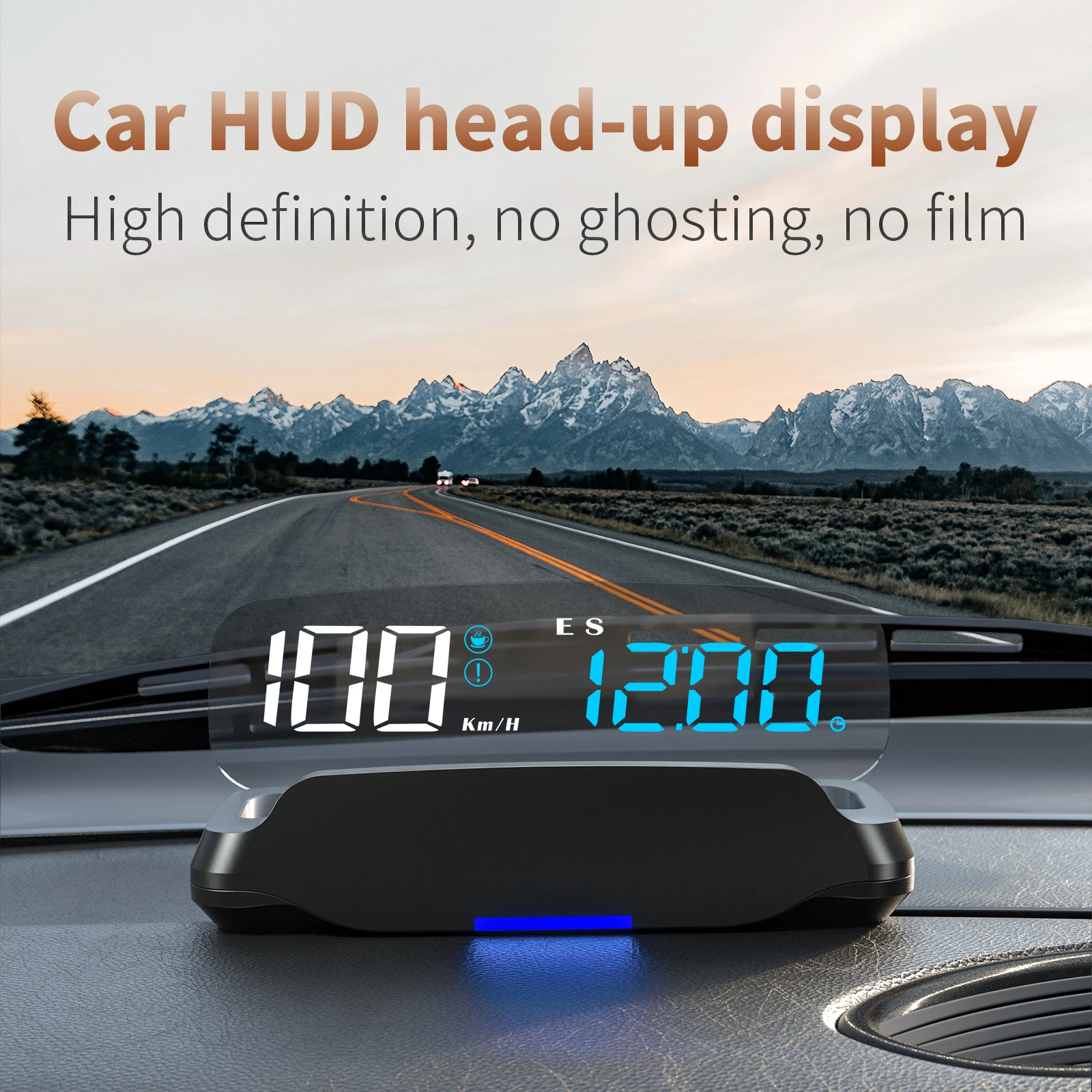 Универсальный автомобильный HUD дисплей C7 на приборной панели спутниковый GPS