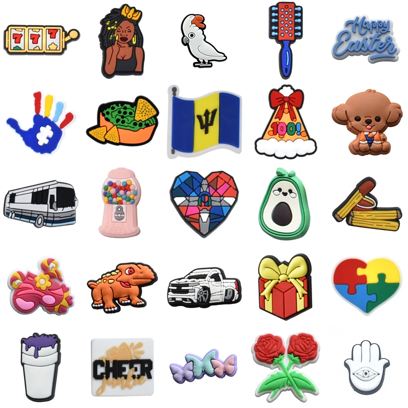 

Decorations for Crocs Set Jeans Shoes Accessories Shoe Charms Boy Kids Men Wholesale Bulk Gifts Para Pins Girl Women Charm Packs