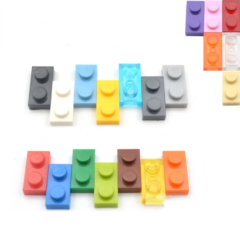 

100g/pack Bulk Parts 1x2 Thin Bricks Building Blocks Plastic Plate MOC Figure Model Assemble Educational Toys for Children 3023