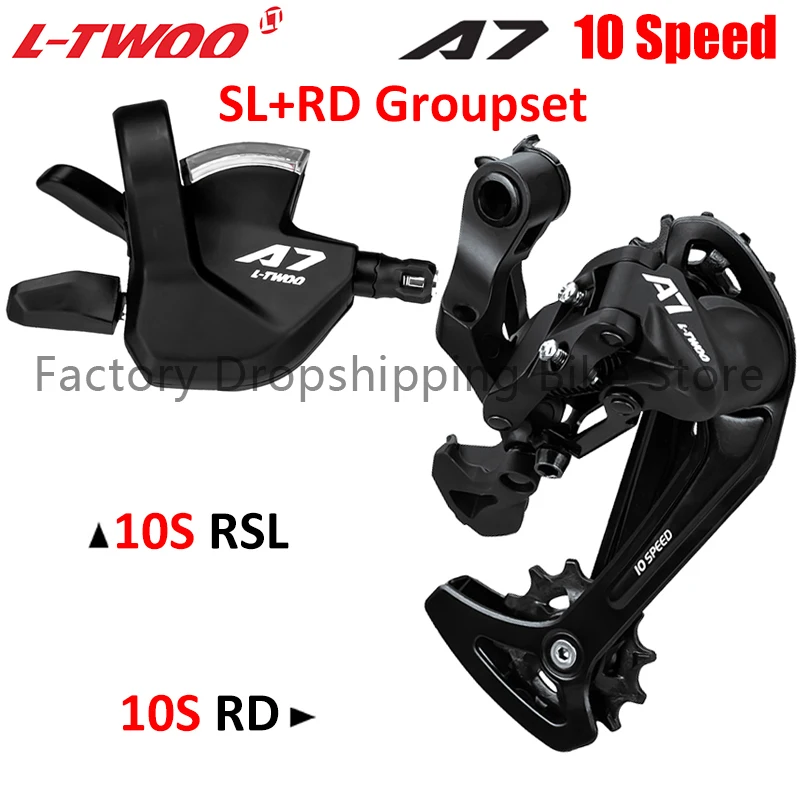 

LTWOO A7 1x10 Speed MTB Bicycle Derailleur Groupset 10S Shifter Lever Switch 42T 46T 50T Cassette Flywheel Compatible SHIMANO