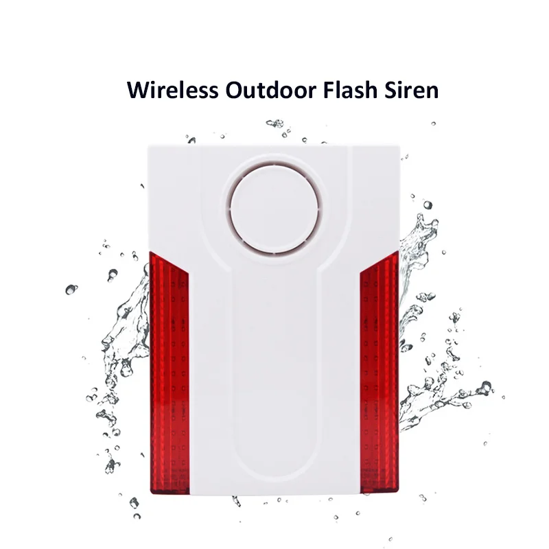 Enlarge MD-334R 120dB 433/868mhz Waterproof Strobe Dual Siren Alarm Security System Outdoor MEIAN Wireless Sound&Flash Light Alarm Siren