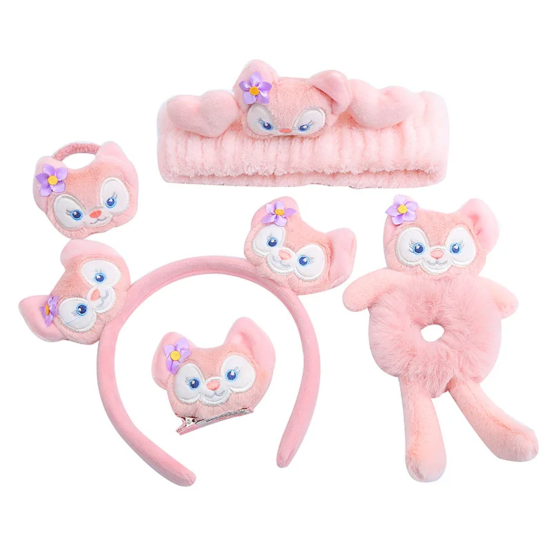 

Kawai Cartoon Cute Linabell Hair Holder Fox Ears Headband Soft Warm Cute Headband Plush Face Wash Headband Accessories Girl