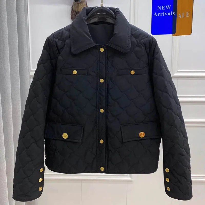 2023 Winter New Casual Down Jacket South Korean Fashion Little Fragrance Coats Sweet Fresh White Duck Lapel Top Loose Parkas