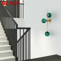 dlmh modern simple wall light creative led sconce lamp fixtures for home corridor bedroom decorative