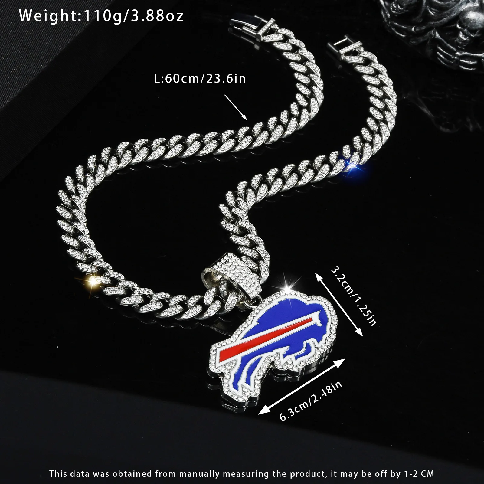 ULJ ожерелье с футбольной цепочкой в стиле хип-хоп Buffa кубинскими ювелирными
