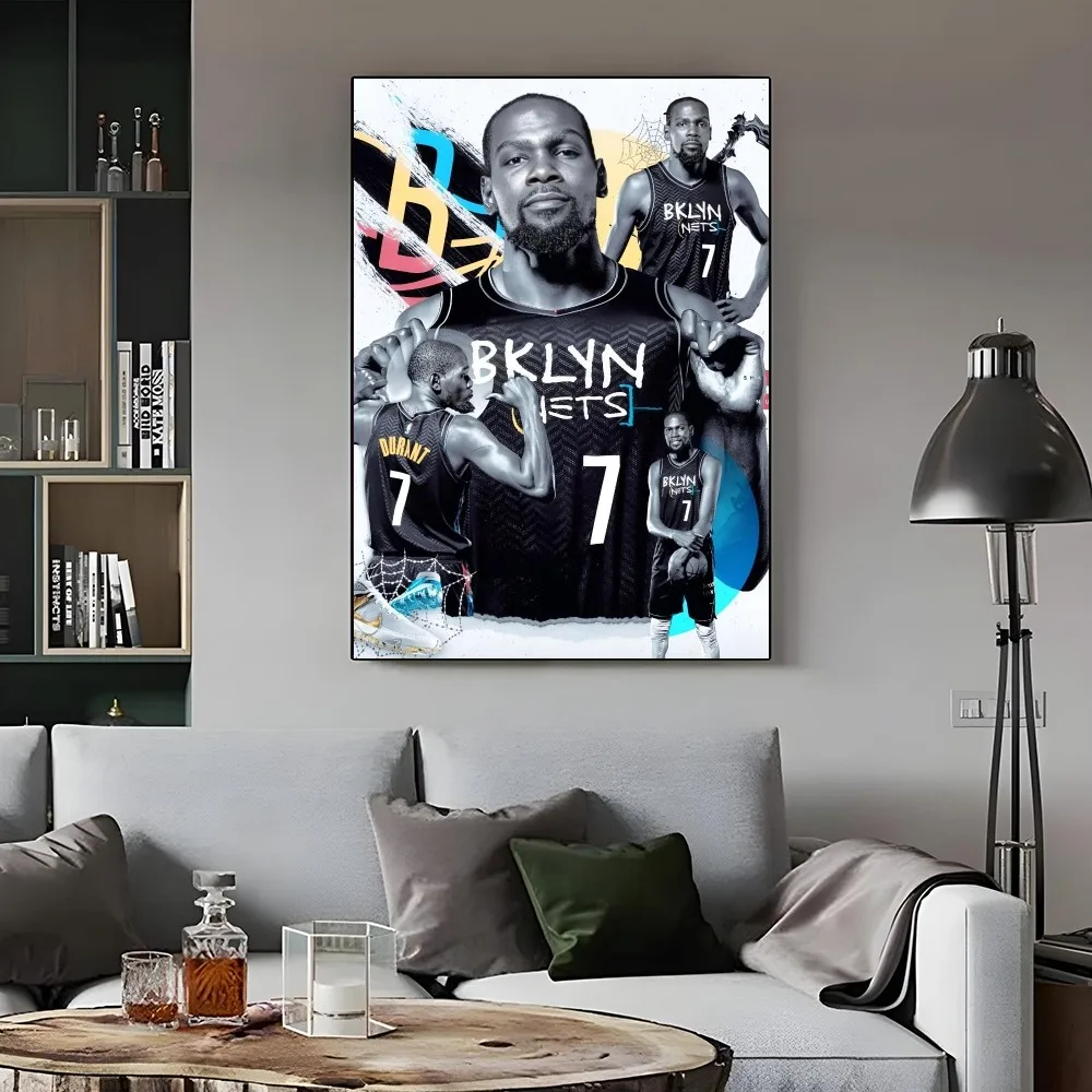 K-Kevin d-Durant плакат с принтом на бумаге для дома гостиной спальни входа бара