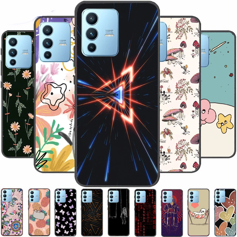 

Cute Cartoon Anime For Vivo V23 5G Case Cover For Vivo S12 Pro V23Pro Soft Phone Cases Bags Bumpers Fundas Covers