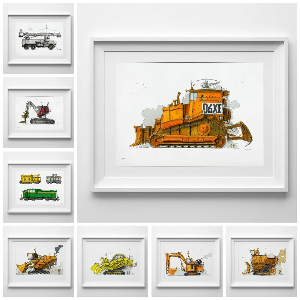 

Рисунок на холсте в скандинавском стиле «Будущее автомобиль»