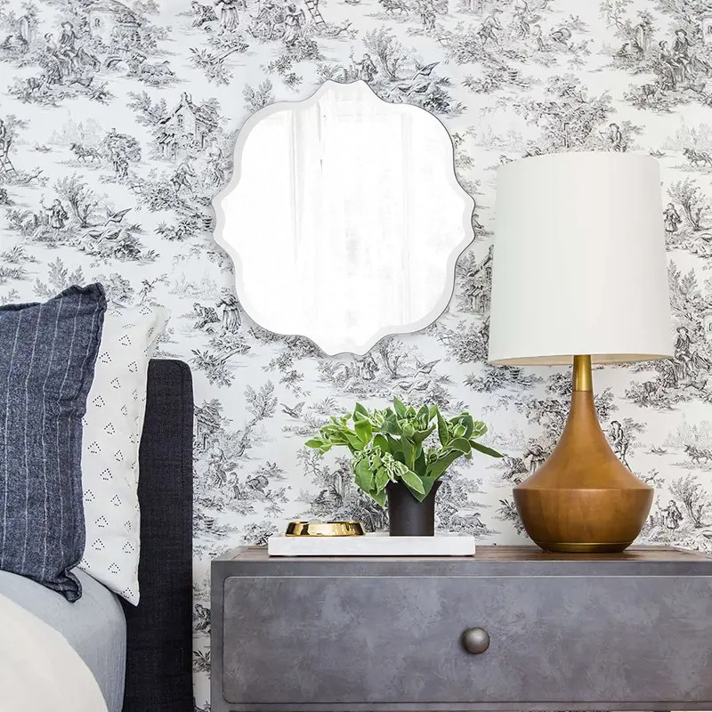 

Diameter Scalloped Frameless Mirror