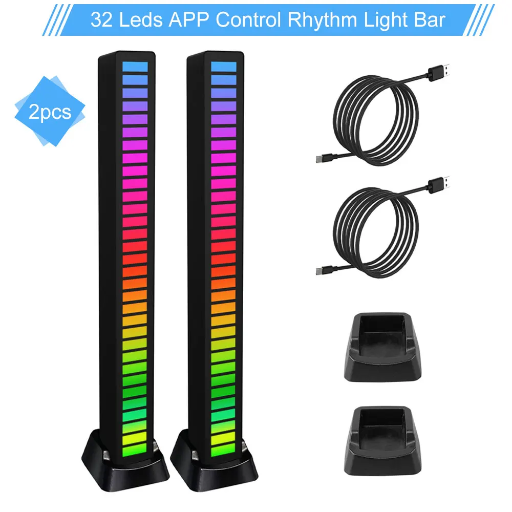 

New Atmosphere Light Pickup Rhythm Lamp Sound APP Control Led Night Light Colorful RGB Bedroom Living Room Music TV Nightlights