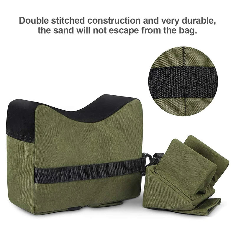 

Front & Rear Bag Rifle Support Sandbag Without Sand Military Sniper Shooting Target Stand Hunting Gun Accessories Outdoor Tools