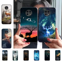 animal deer art phone case for redmi 9 5 s2 k30pro silicone fundas for redmi 8 7 7a note 5 5a capa