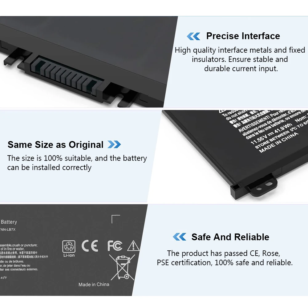 LISCN TF03XL Аккумулятор для ноутбука HP Pavilion 15-CC665CL 15-CD040WM 15-CC123CL HSTNN-UB7J 14-CD1055CL 14-CD1021LA TPN-Q188