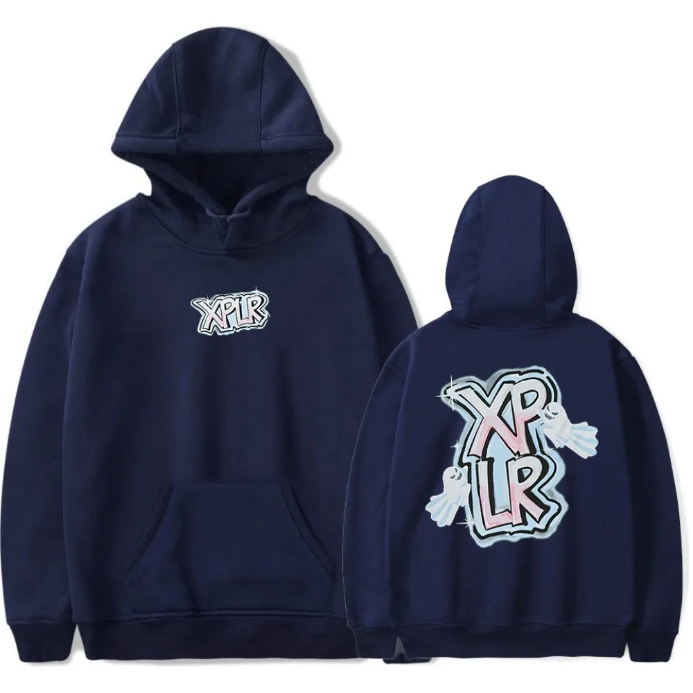 XPLR толстовки модные с буквенным принтом призрака граффити Sam And Colby Merch для мужчин