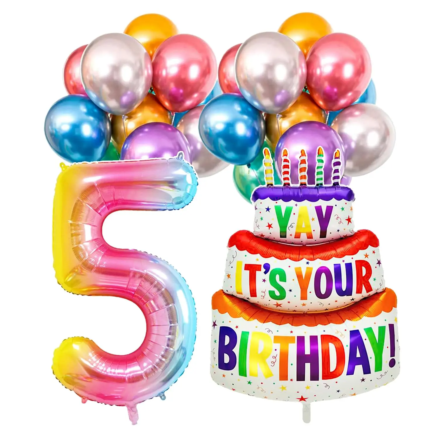 

Радужные фольгированные цифры RENYUAN 32 дюйма