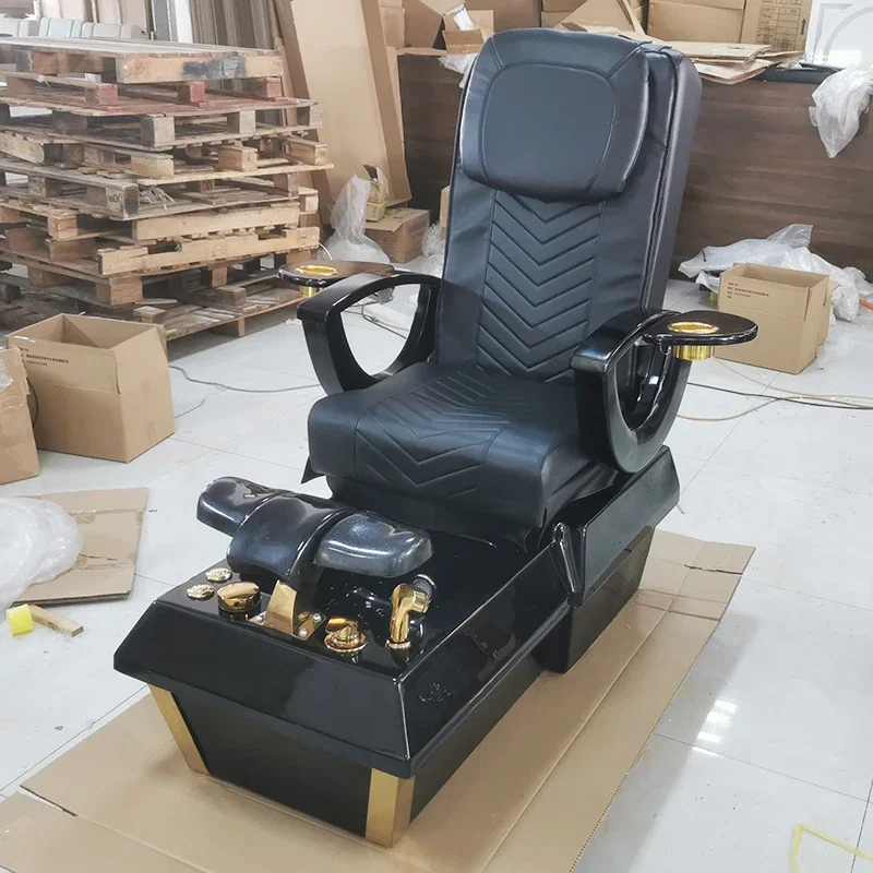 Современное оборудование для салона красоты Φ роскошный черный стул педикюра