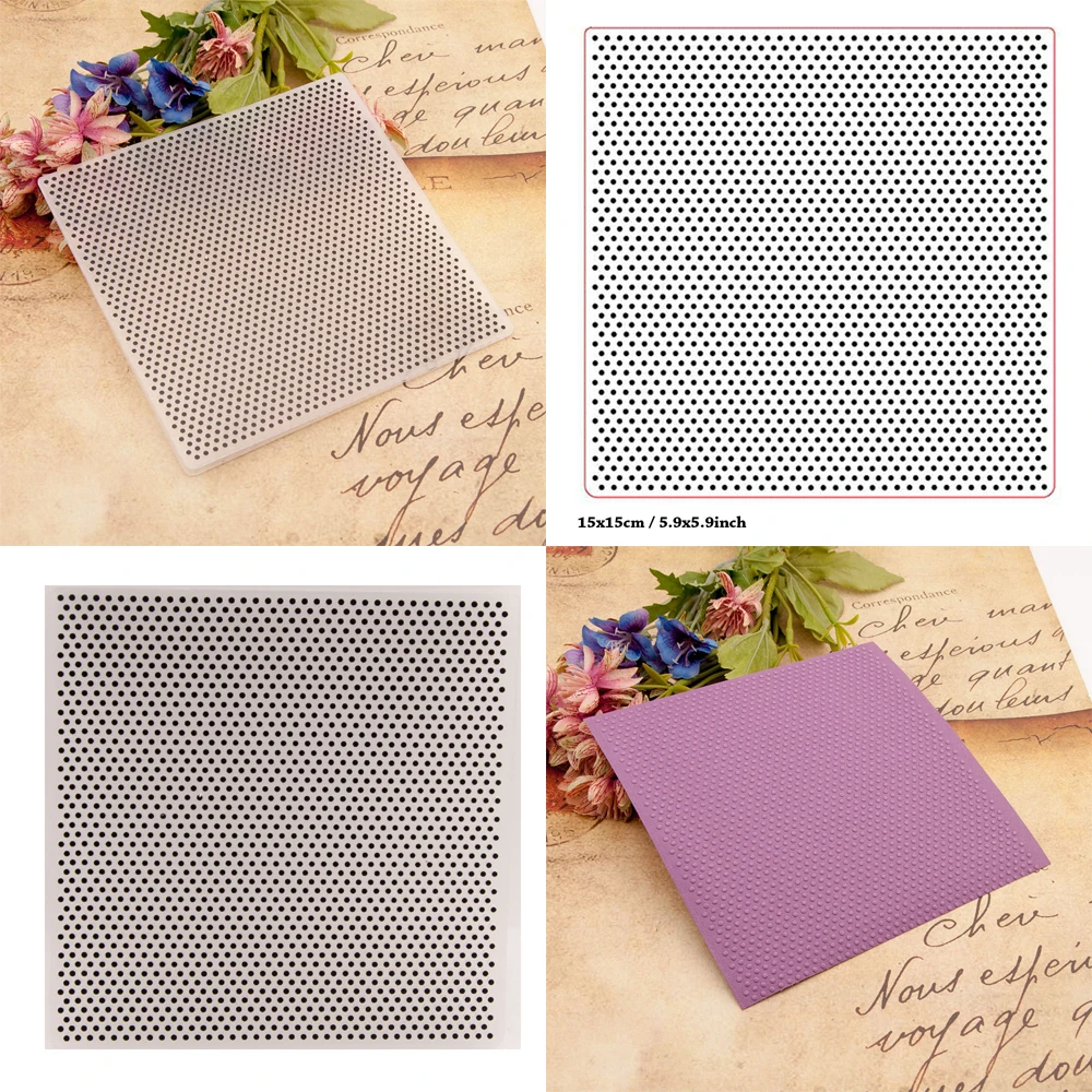 

Embossing Folder Dot Textured New 2023 Scrapbooking Plastic Embosser Folders Card Making Supplies Album Wedding Paper Crafts