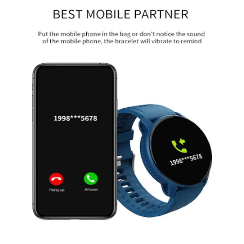 

2022 W9 Smart Watches Bluetooth-compatible Men Women Activity Tracker Heart Rate Monitor Sport Smart Watch