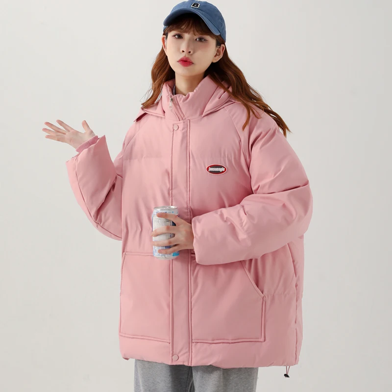 Winter women's new 2022 down cotton jacket women's Korean version loose thickened hooded large size warm winter parka women's
