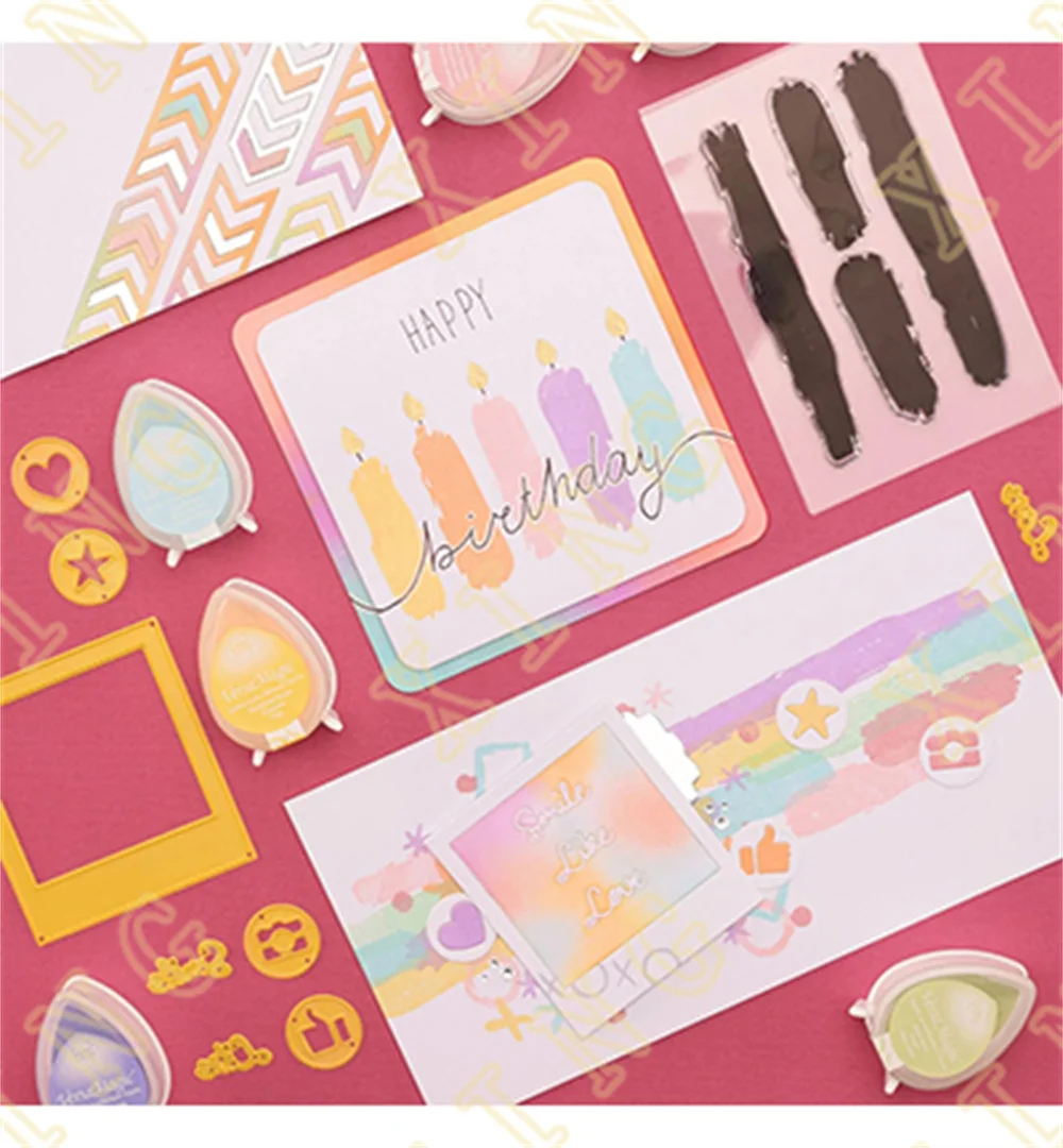 Баннеры и этикетки металлические штампы трафареты для рукоделия скрапбукинг