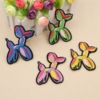 lovely sew on embroidery appliqued patches on cloth balloon dog shape kids dress hat jeans backpack decorations 7 77 2 1 pc