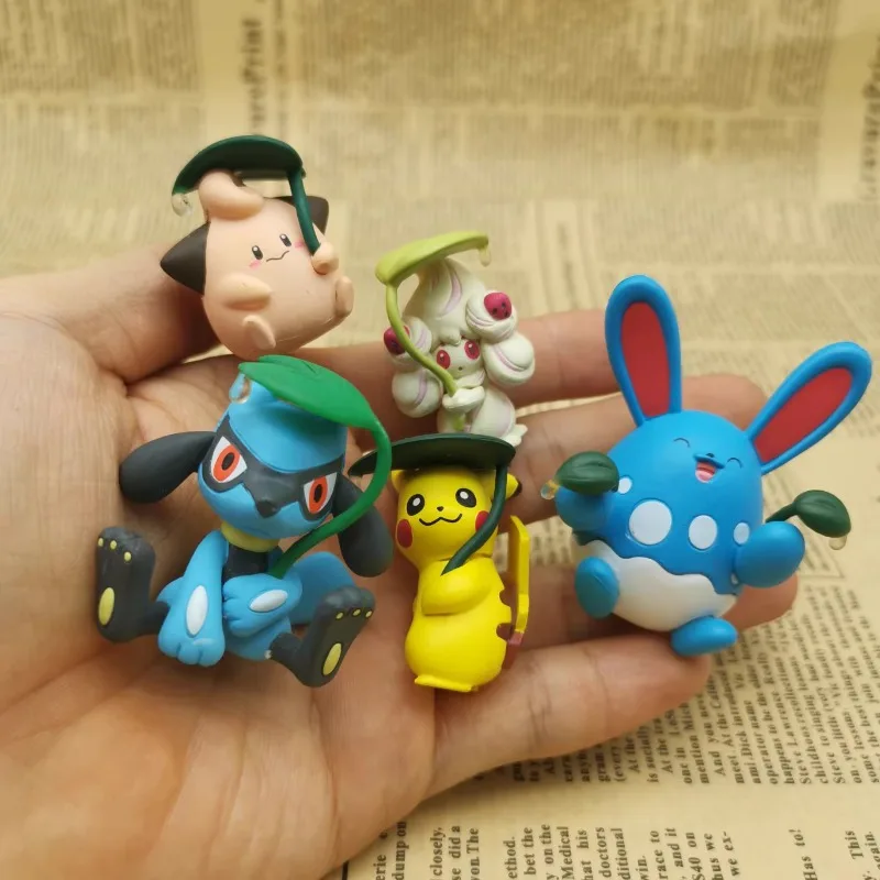 Покемон сезоны мокрой дождливый сезон Pikechu Riolu Cleffa джигглифф кукла экшн-фигурка модель игрушка украшения