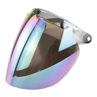 d7ya 3 snap open face helmet visor protective helmet shields for retro 3 snap motorcycle helmet accessories