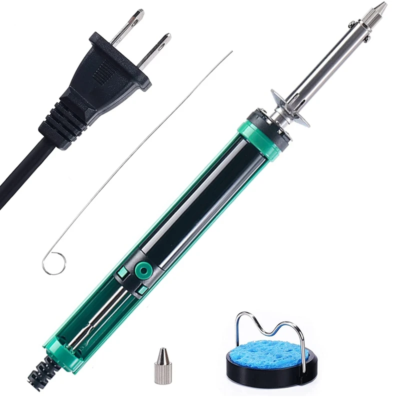 

929D-V Electric Soldering Iron Suction Cup Dust Removal Pump With Short Charging Handle And Dust Removal Nozzle US Plug