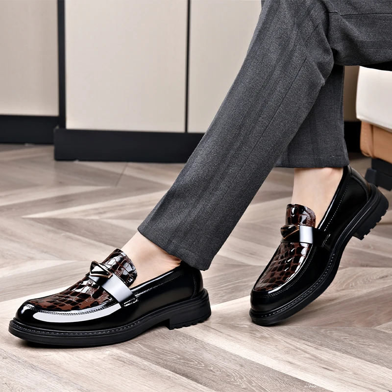 Мужские летние туфли Advanced Bean повседневные кожаные новая обувь для вождения с