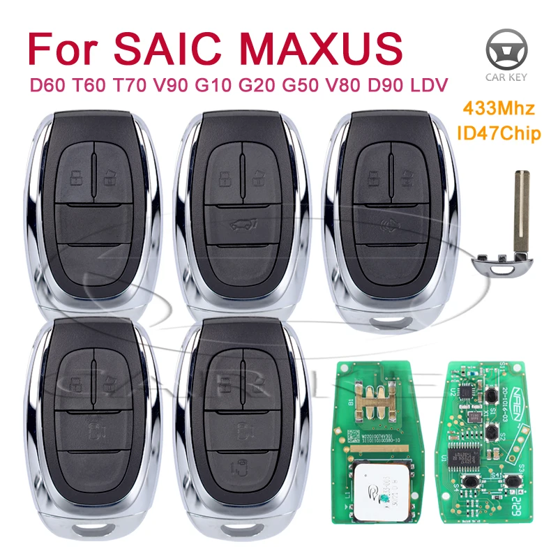 Дистанционный автоматический ключ приближения подходящий для SAIC MAXUS D60 T60 T70 V90 G10