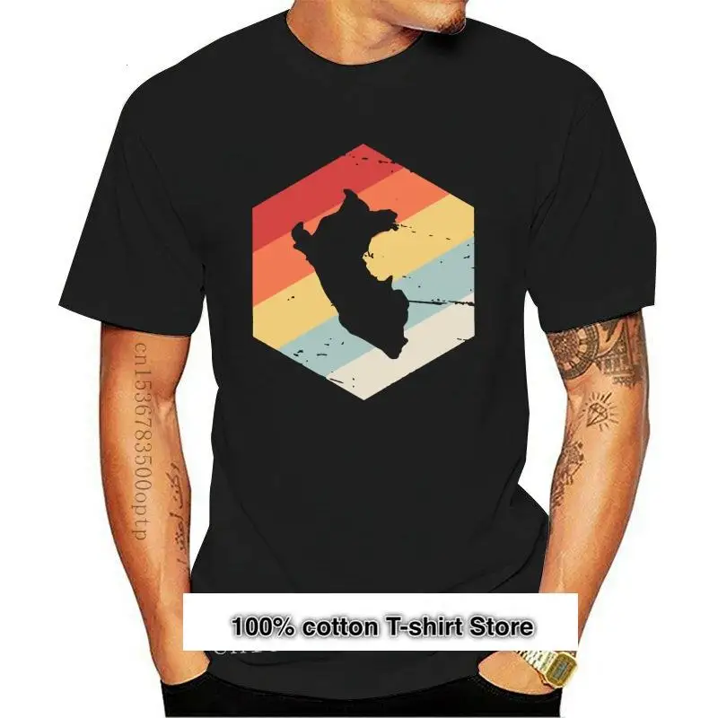 

Футболка с принтом в стиле ретро для мужчин и женщин, женская футболка с коротким рукавом и круглым вырезом, страна из Перу, Новинка