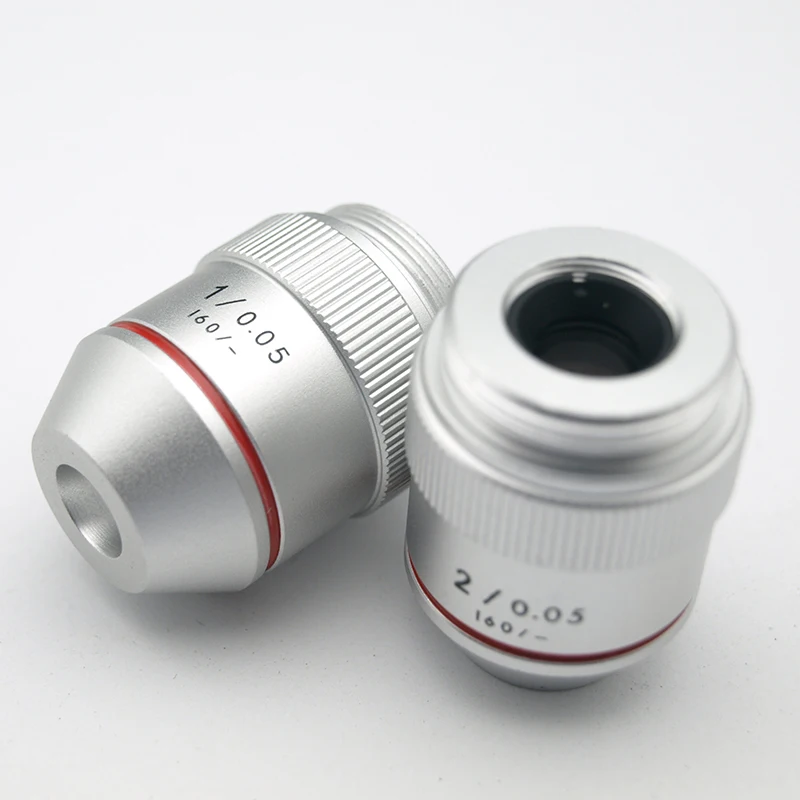 Rms Lente Objetiva Acromática para Microscópio Biológico 1pc 195 1x 2x