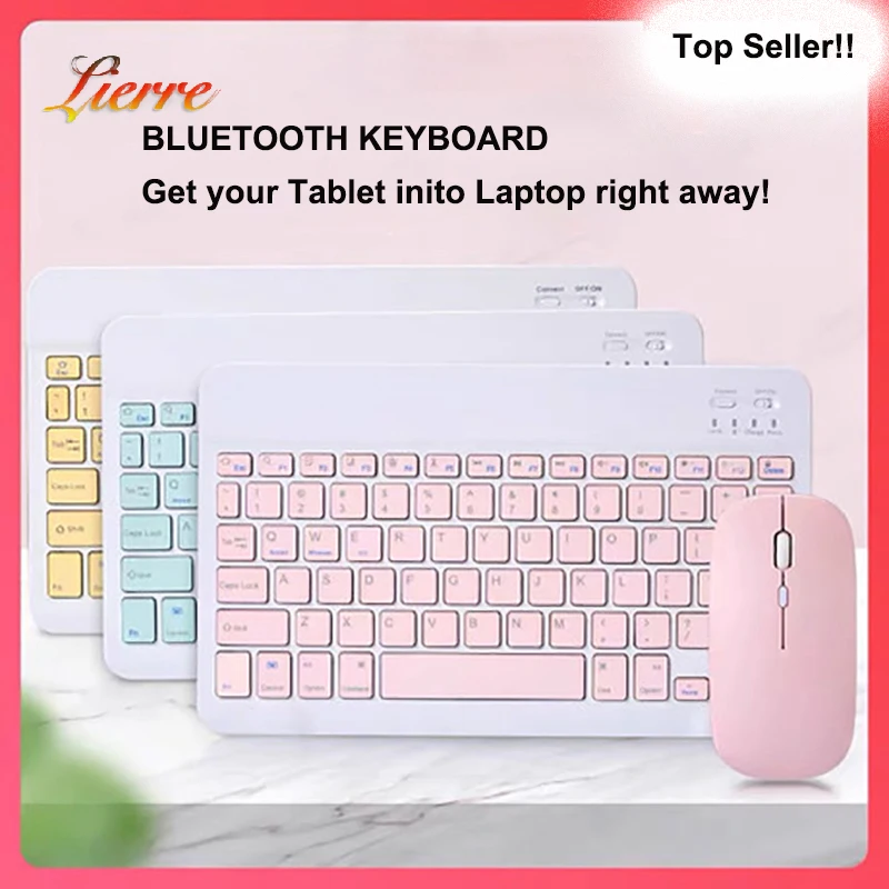 

LierreRoom Bluetooth-compatible Keyboard For Apple iPad Xiaomi Samsung Huawei Phone Tablet Wireless Keyboard For Android Windows