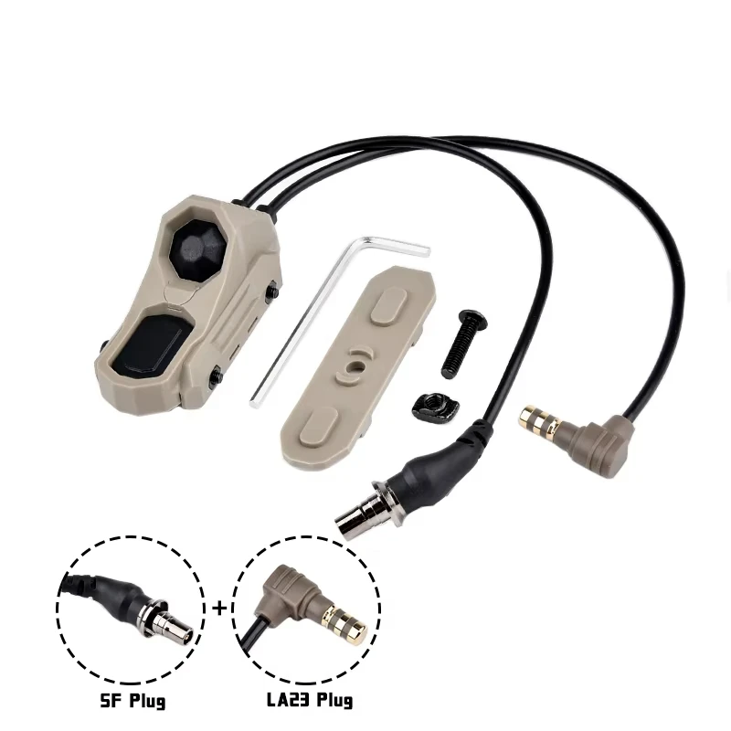 

Тактический фонарик NGAL LA-23/PEQ с красным/зеленым/синим лазером