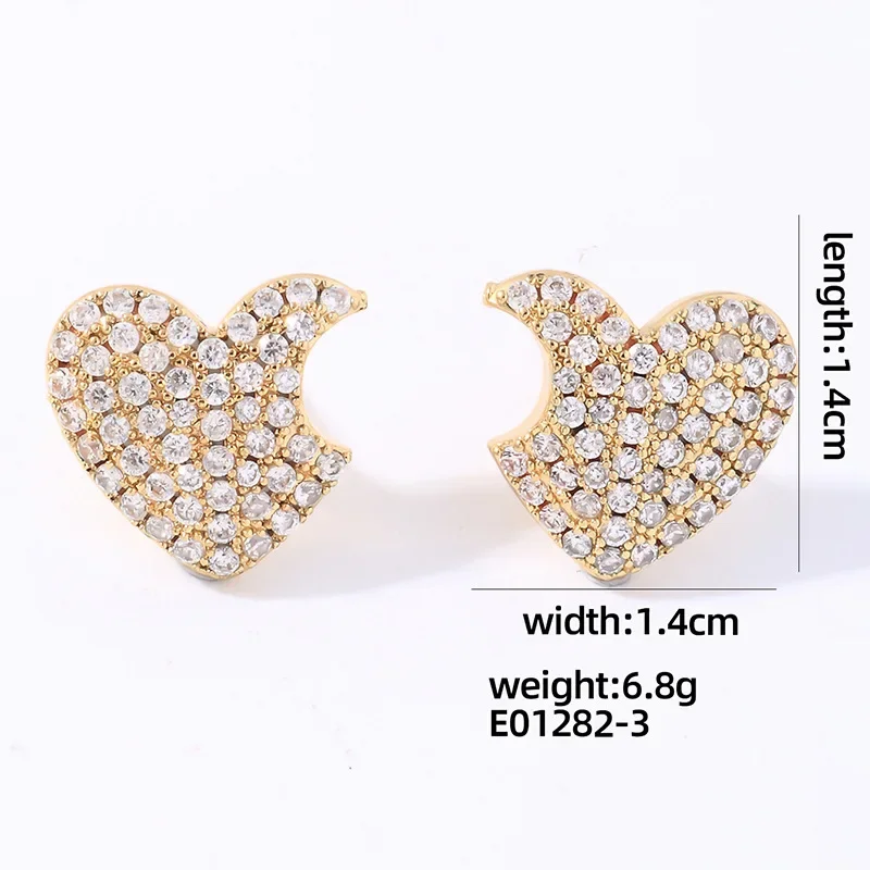 Элегантные серьги-гвоздики в корейском стиле с бриллиантами и цирконием для
