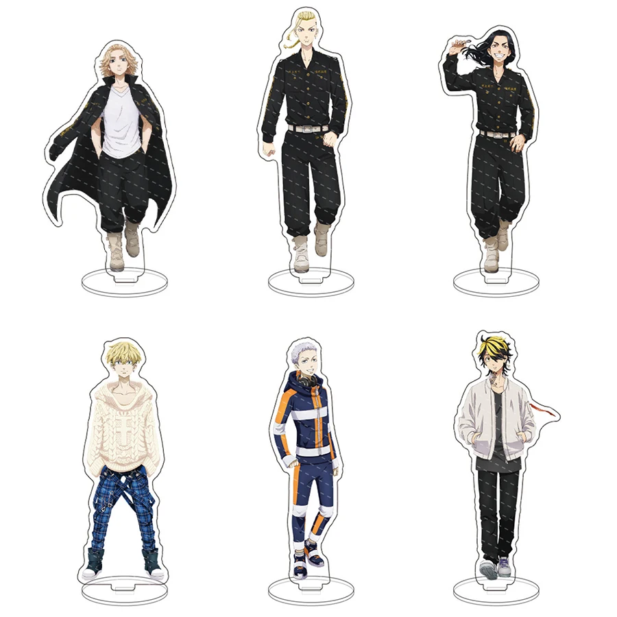 

Anime Figure Tokyo Revengers Manjiro Ken Takemichi Hinata Atsushi Acrylic Stand Model Plate Desk Decor Standing Sign Fans Gifts