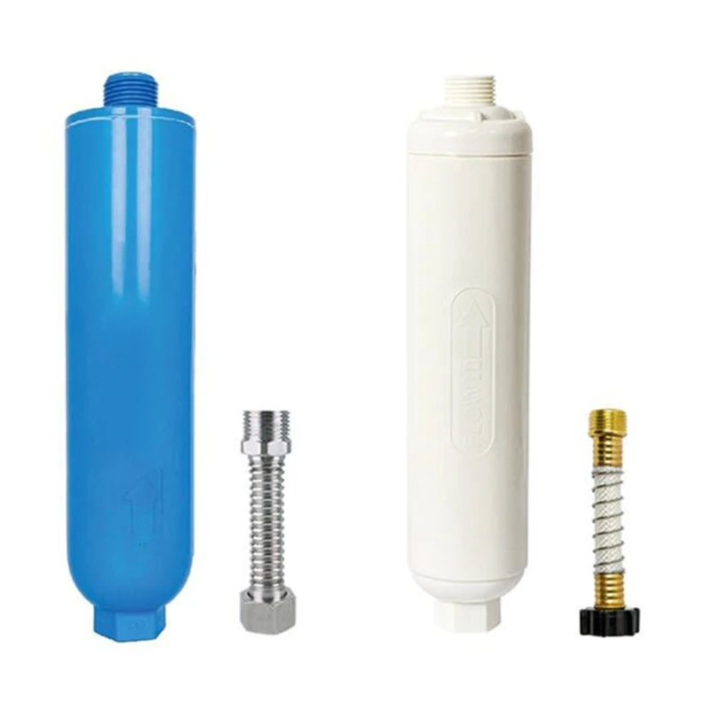 

Garden Hose Water Filter Drinking Grade Filtration with Flexible Hose Protector Ideal for RV Gardening Farming Washing