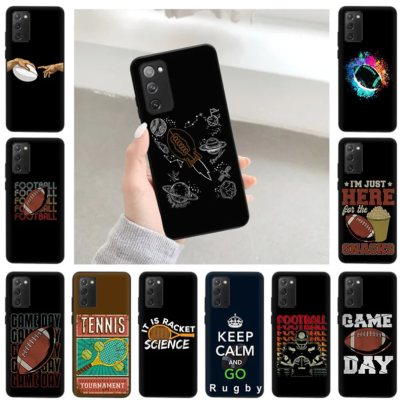 

Ultra Thin Silicone Rugby Tennis Phone Case for Xiaomi Redmi Note 11Pro 11 11t 10s 10 5G 10C 9T 9S 9C 9A 8 9 11e Soft Mate Cover