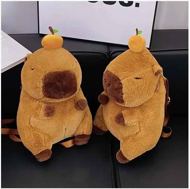 Плюшевый Рюкзак-пуховик С Рыбой Детская Школьная Сумка Мини-рюкзак Двойным