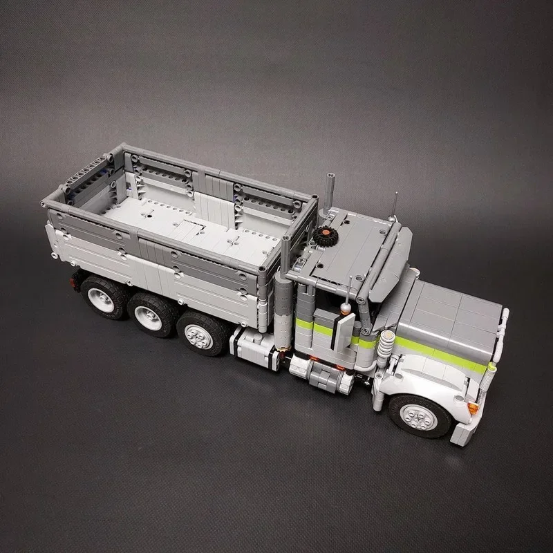 MOC- 129295 Классический день Freightliner кабина самосвал строительный блок модель 1746