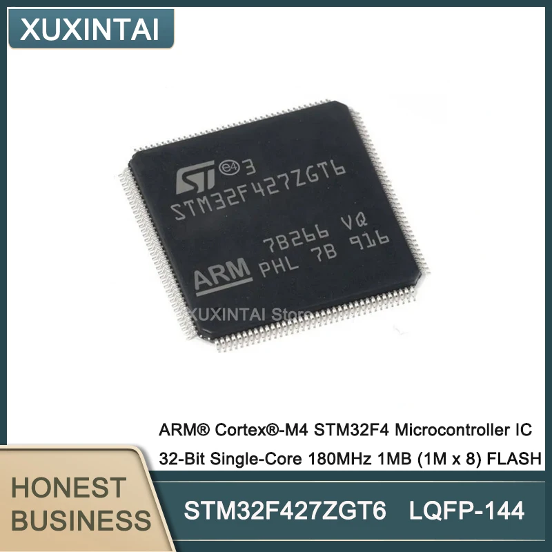 

1~5Pcs New Original STM32F427ZGT6 STM32F427 MCU Microcontroller IC 32-Bit Single-Core 180MHz 1MB (1M x 8) FLASH LQFP-144 MCU