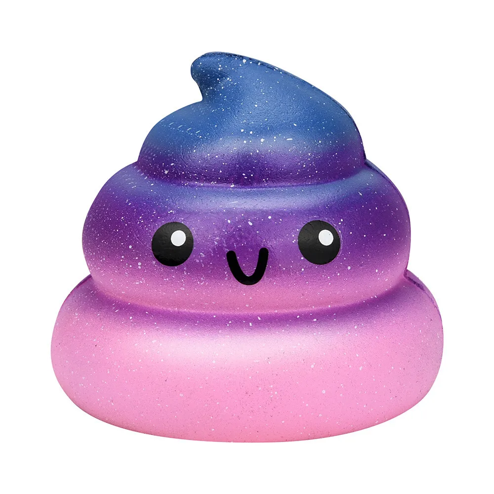 

Galaxy Colorful Poo Squishy Squeeze Toys Funny Antistress Slow Rising Kawaii Soft Dolls Stress Relief Toys for Children Adults