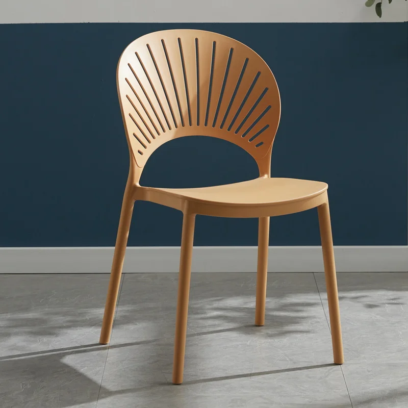 

Modern Minimalist Chairs Backrest Comfortable Plastic Ergonomic Chairs Designer Nordic Sillas De Comedor Lounge Suite Furniture