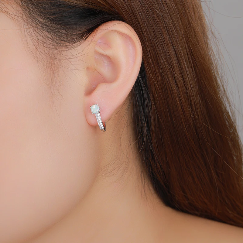 MYOP 2023 ювелирные изделия 925 серебро опал серьги текстура интересный дизайн