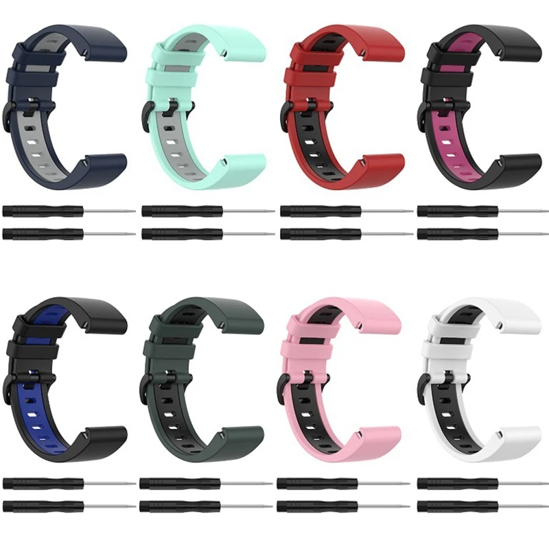 

for Garmin Fenix 7X Tactix Delta Vertix 2 Enduro Descent Mk1 26mm Bracelet Silicone Sport Wrist Strap Watchband